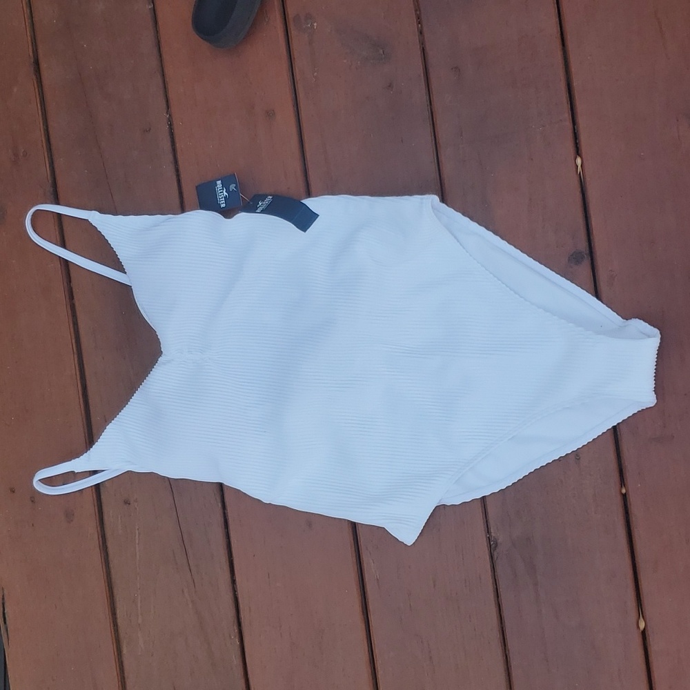 Hollister white one-piece. Size LG